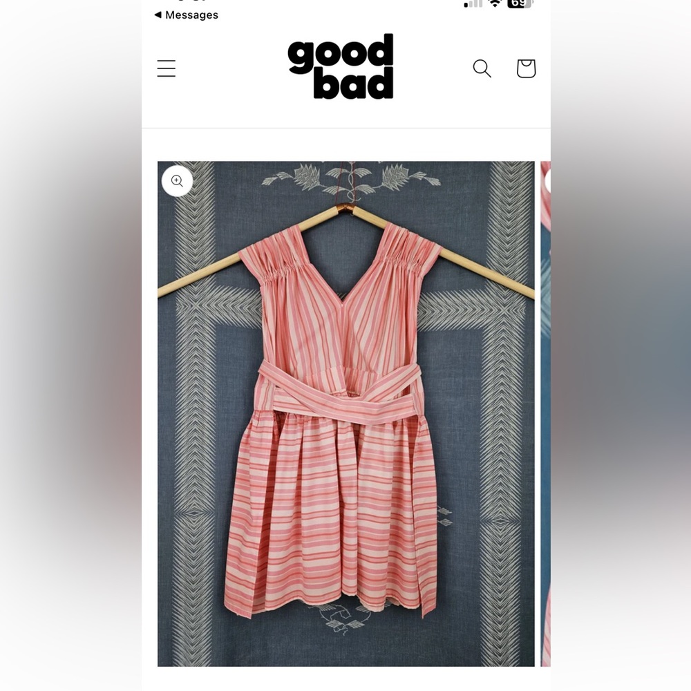 GoodBad Apron Dress Size 3